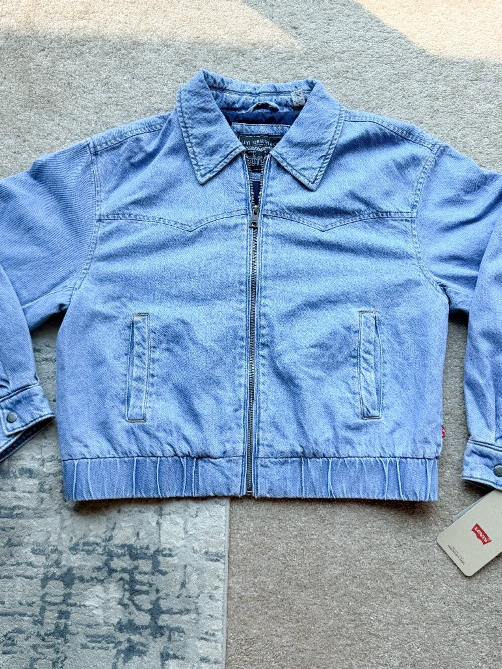 Levi's Western Blouson Bomber Jacket Light-Wash - Size Large